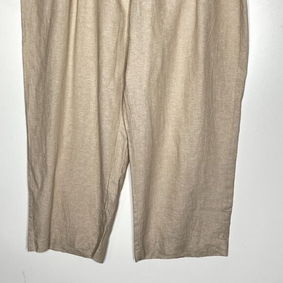 New Old Navy Linen Blend High-Waisted Wide-Leg Taylor Pants Women's Size 3X - Picture 5 of 9